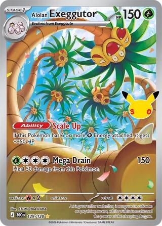 Alolan Exeggutor - 129/128 (129/128) (30C)