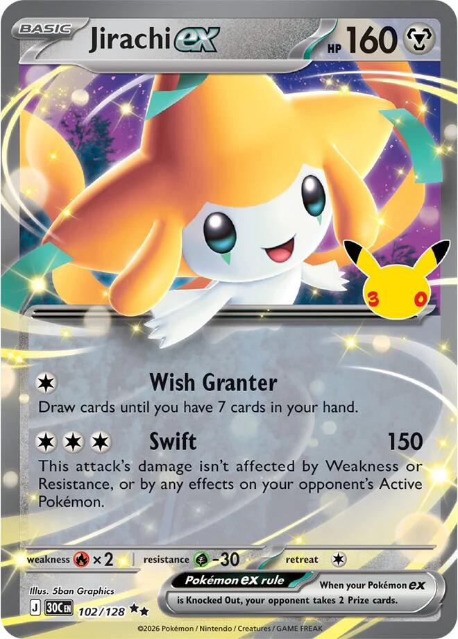 Jirachi ex - 102/128 (102/128) (30C)