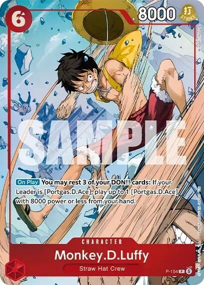 Monkey.D.Luffy (Premium Card Collection -Flame-Flame Fruit Coliseum Edition-) (P-154) (OP-PR)