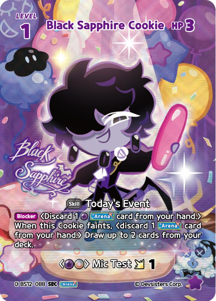 Black Sapphire Cookie (SEC) (BS12-088) (BS12)