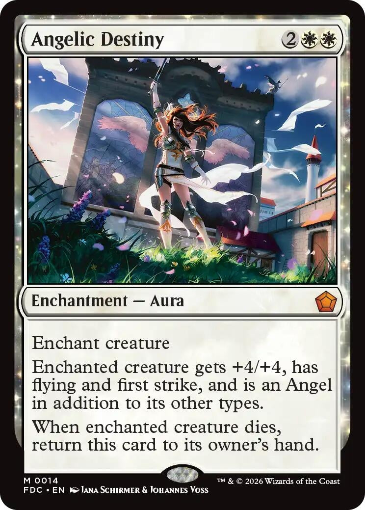 Image for Angelic Destiny (14) (FDC) - Magic: The Gathering