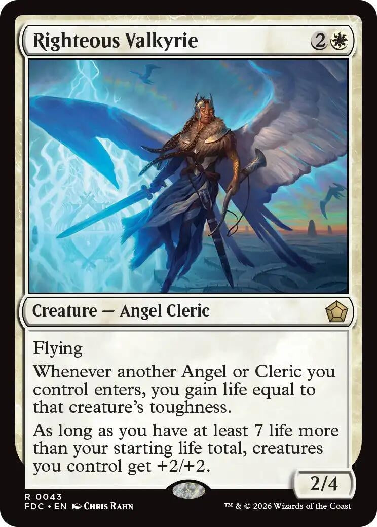 Righteous Valkyrie (43) (FDC)