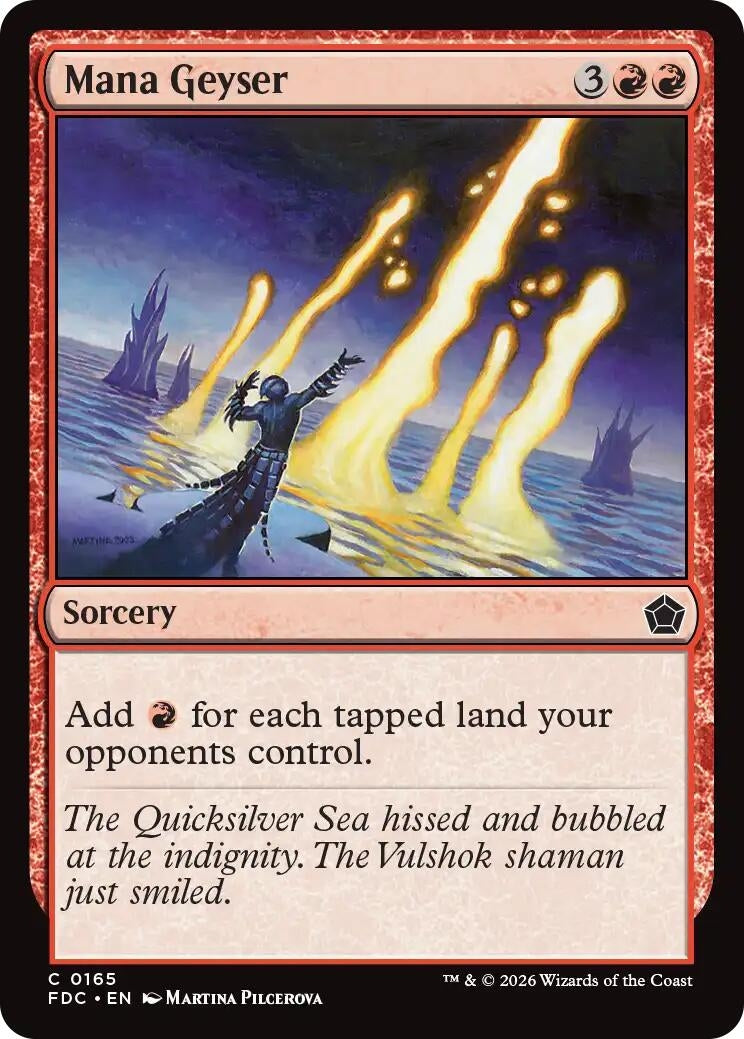 Mana Geyser (165) (FDC)