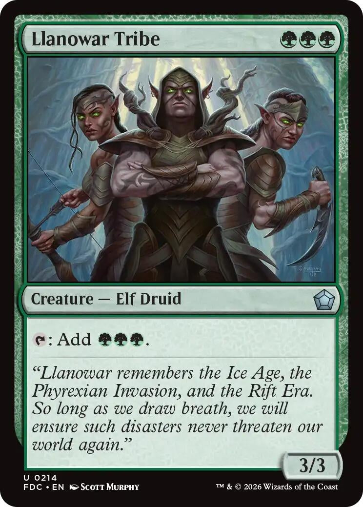 Llanowar Tribe (214) (FDC)