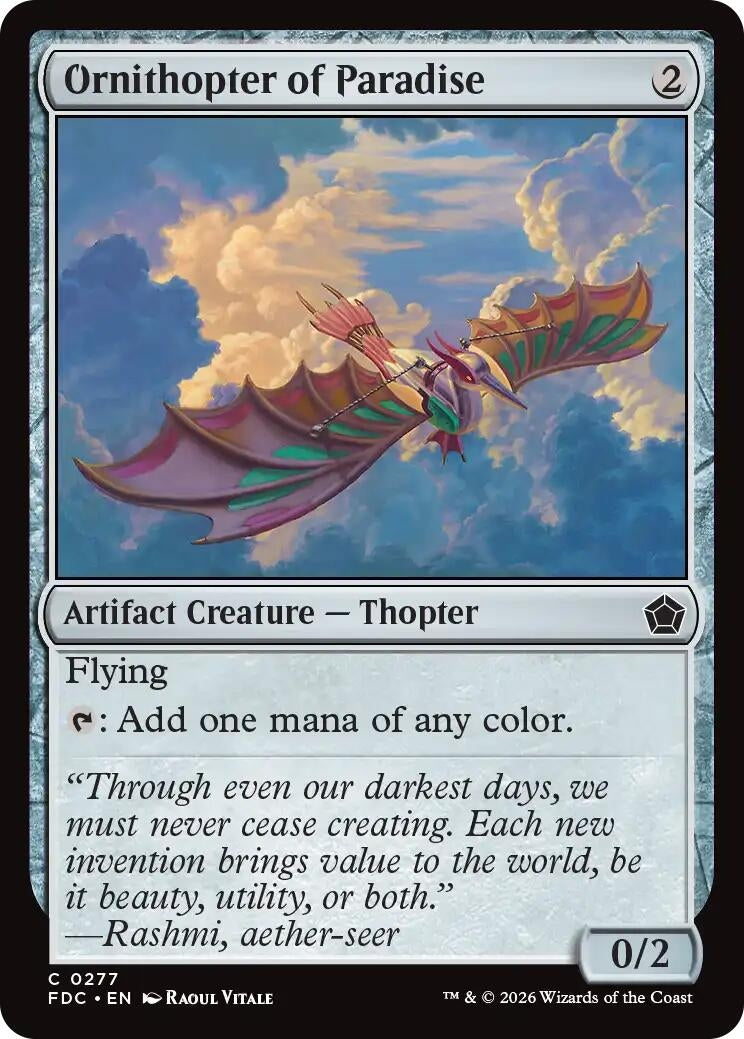 Ornithopter of Paradise (277) (FDC)