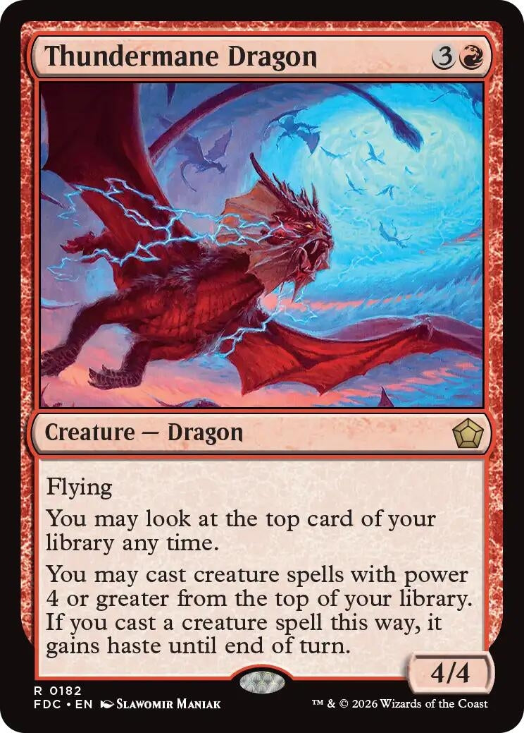 Thundermane Dragon (182) (FDC)