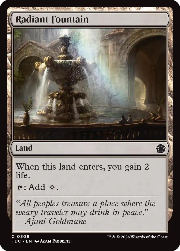 Radiant Fountain (308) (FDC)