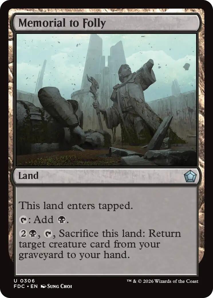 Memorial to Folly (306) (FDC)
