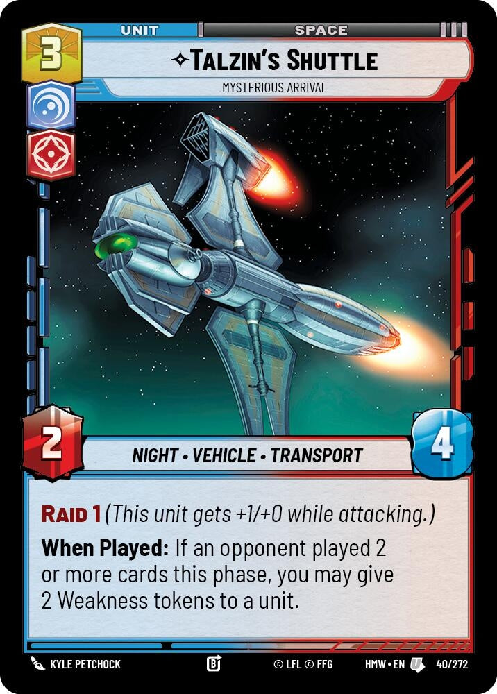 Talzin's Shuttle - Mysterious Arrival (40/272) (HMW)