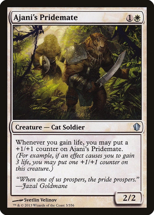 Image for Ajani's Pridemate (3) (C13) - Magic: The Gathering