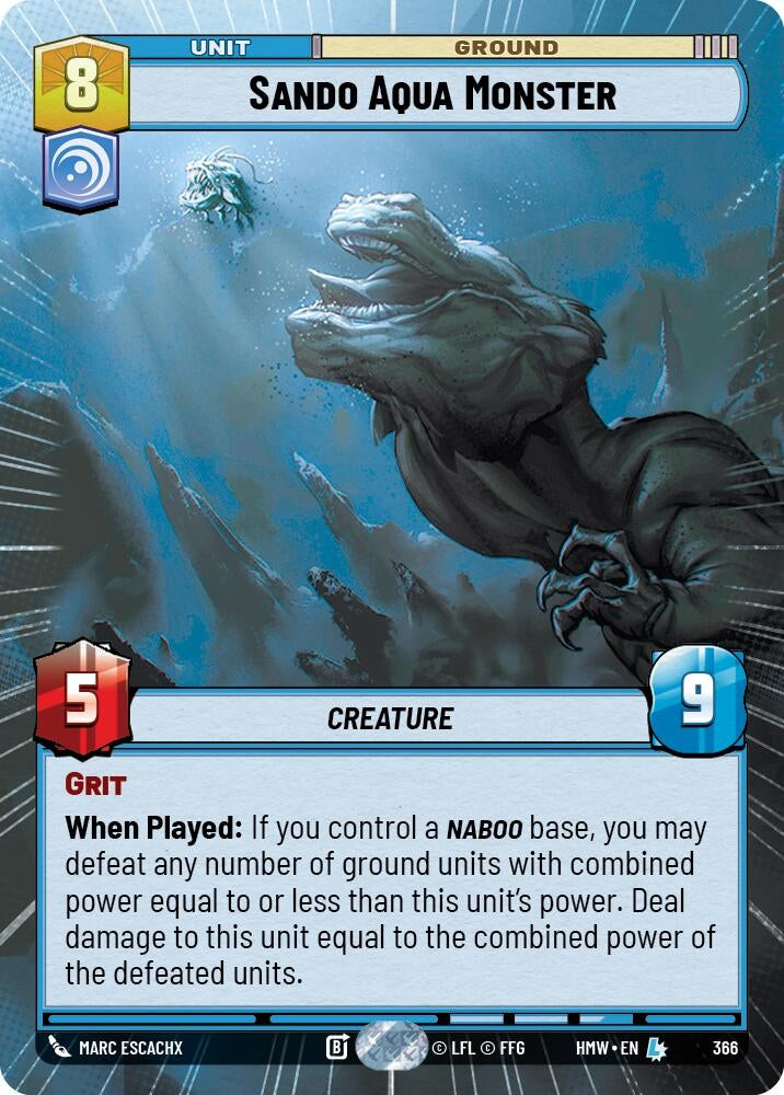 Sando Aqua Monster (Hyperspace) (366) (HMW)
