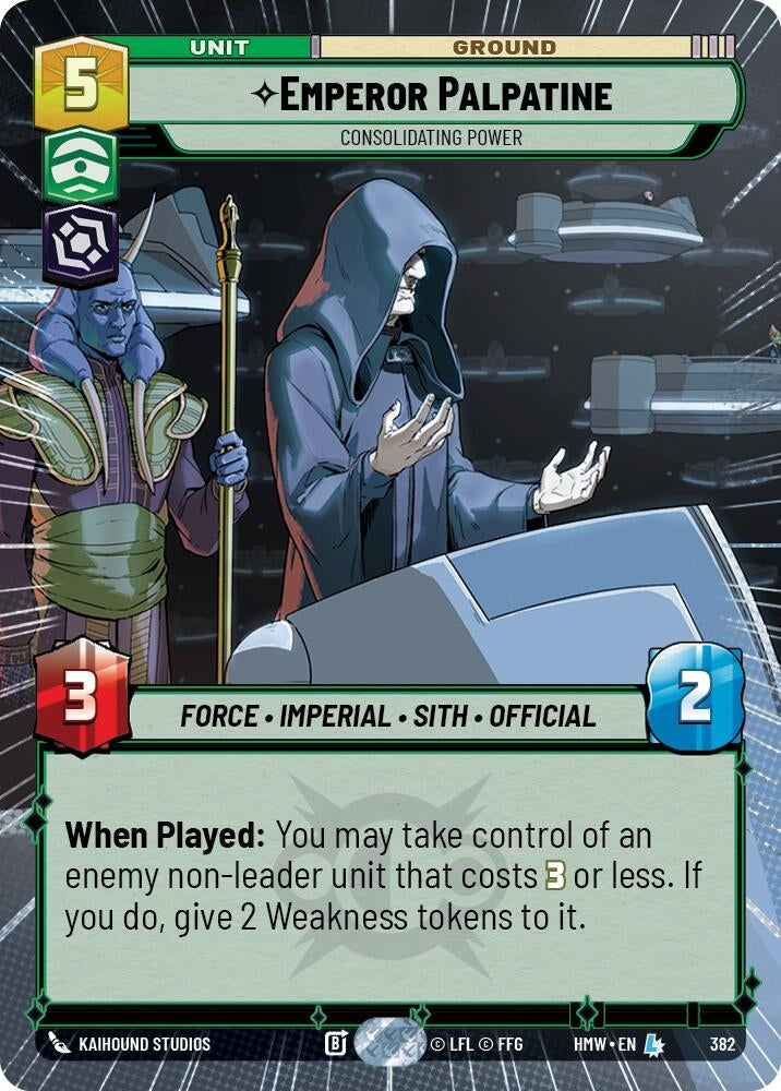 Emperor Palpatine - Consolidating Power (Hyperspace) (382) (HMW)