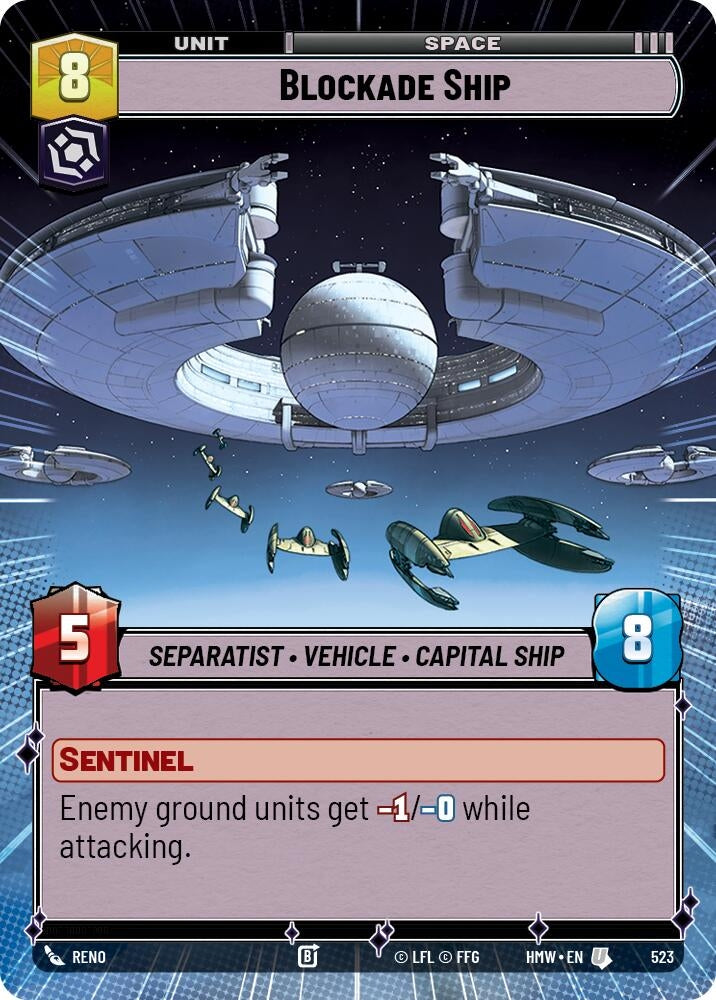 Blockade Ship (Hyperspace) (523) (HMW)