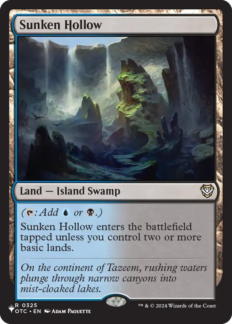 Image for Sunken Hollow (325) (LIST) - Magic: The Gathering
