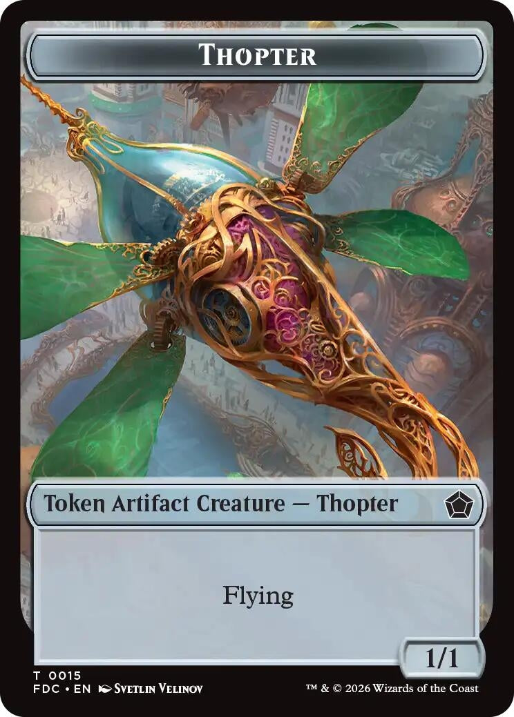 Thopter // The Monarch Double-Sided Token (15 // 17) (FDC)