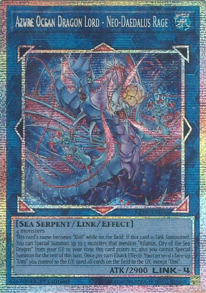 Azure Ocean Dragon Lord - Neo-Daedalus Rage (Starlight Rare) (BETB-EN046) (BETB)