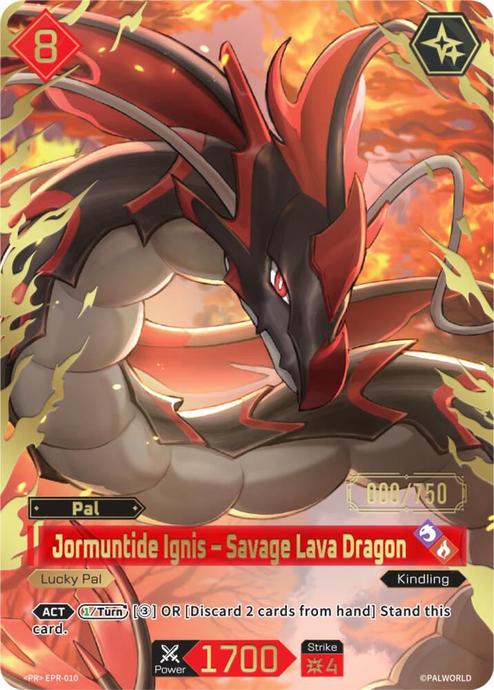 Jormuntide Ignis - Savage Lava Dragon - EPR-010 (Serial Numbered) (EPR-010) (PR)