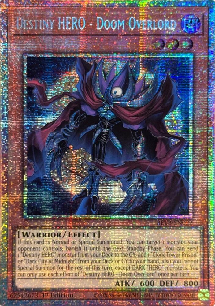 Destiny HERO - Doom Overlord (Starlight Rare) (BETB-EN022) (BETB)