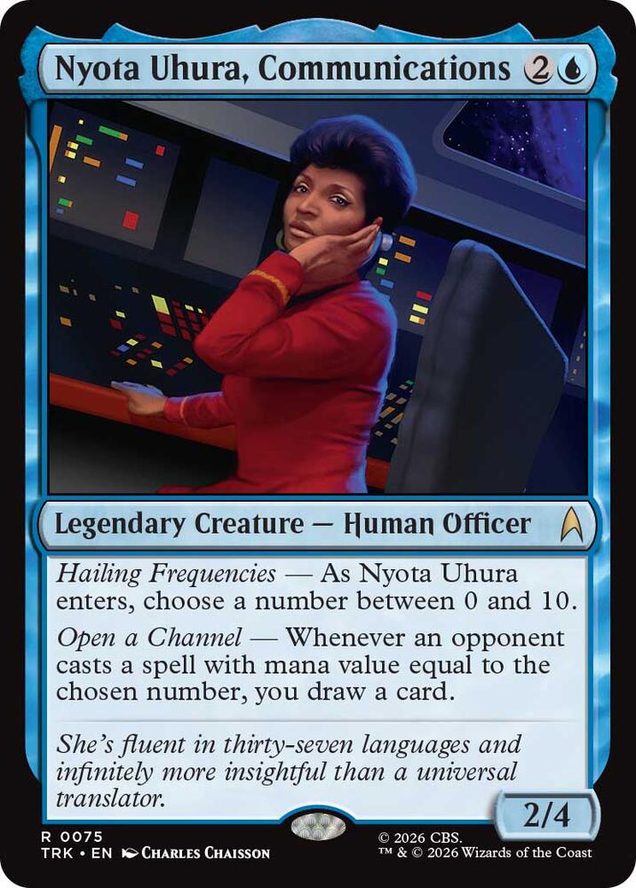 Nyota Uhura, Communications (75) (TRK)