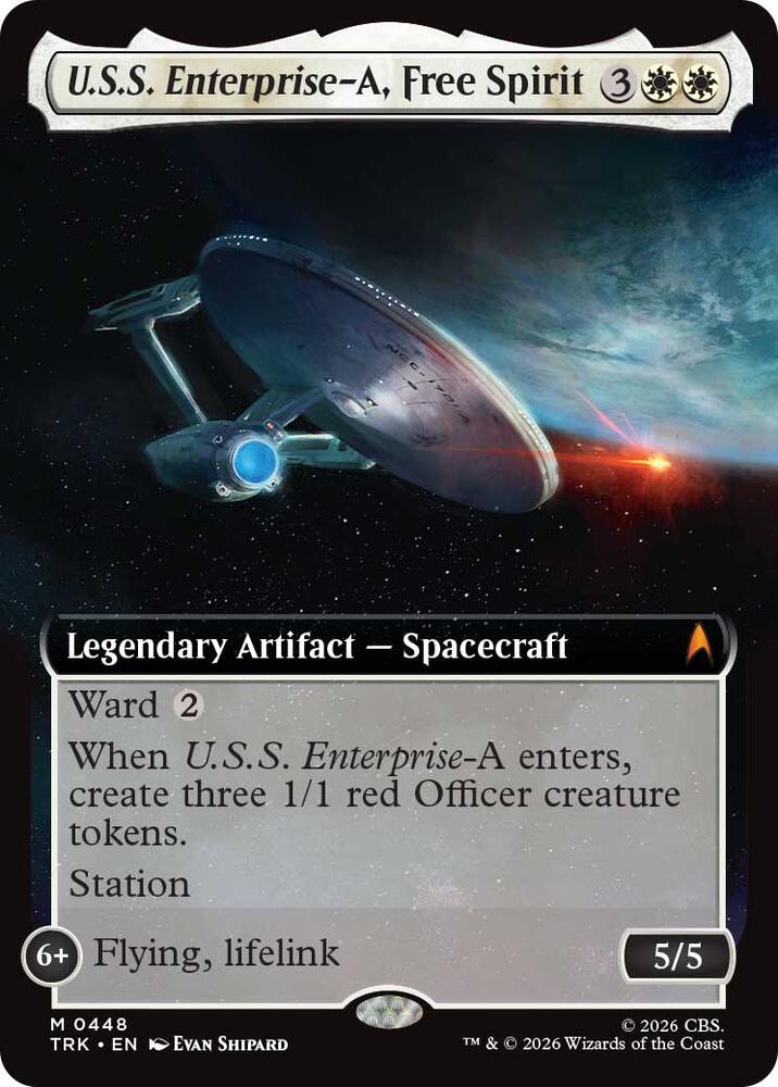 U.S.S. Enterprise-A, Free Spirit (Extended Art) (448) (TRK)