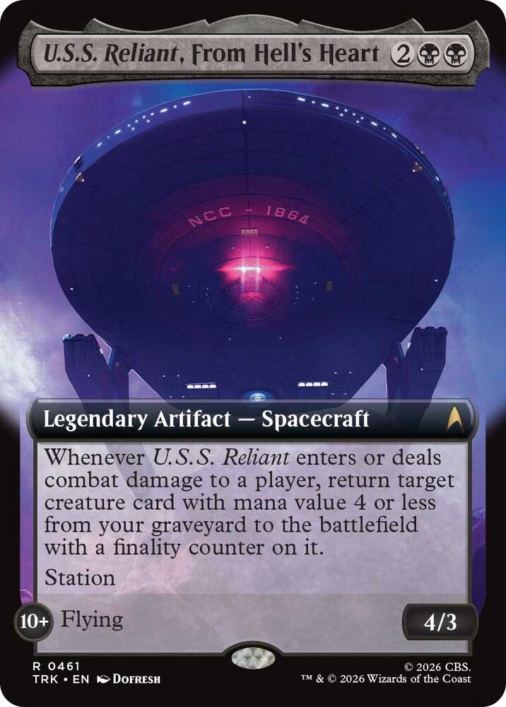 U.S.S. Reliant, From Hell's Heart (Extended Art) (461) (TRK)
