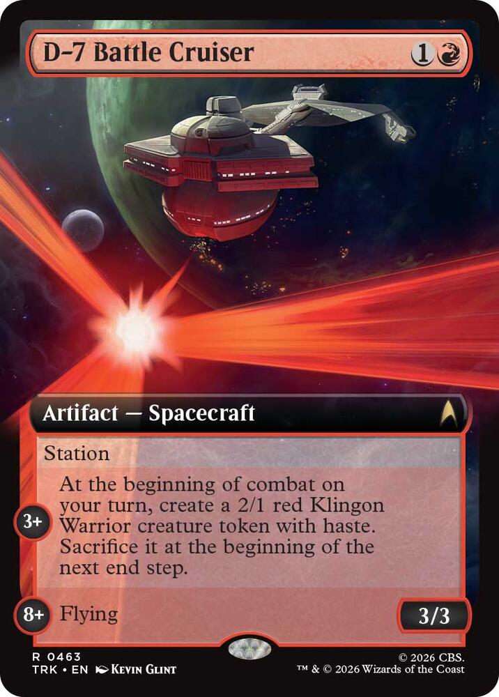 D-7 Battle Cruiser (Extended Art) (463) (TRK)