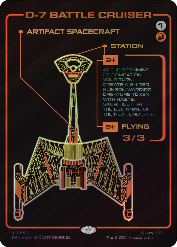 D-7 Battle Cruiser (Showcase) (553) (TRK)
