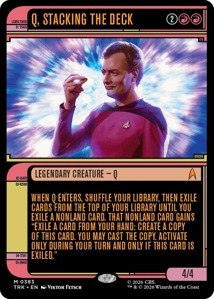 Q, Stacking the Deck (Showcase) (383) (TRK)