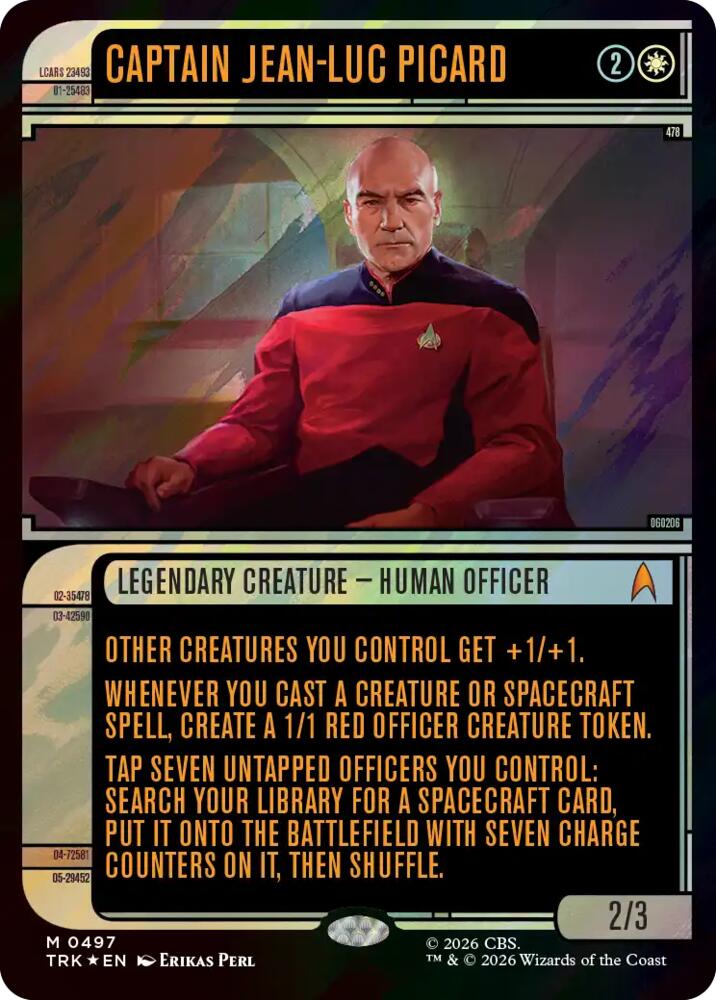 Captain Jean-Luc Picard (Showcase) (Surge Foil) (497) (TRK)