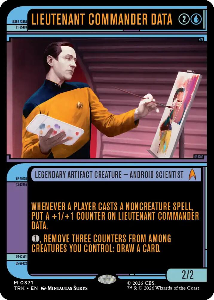Lieutenant Commander Data (Showcase) (371) (TRK)