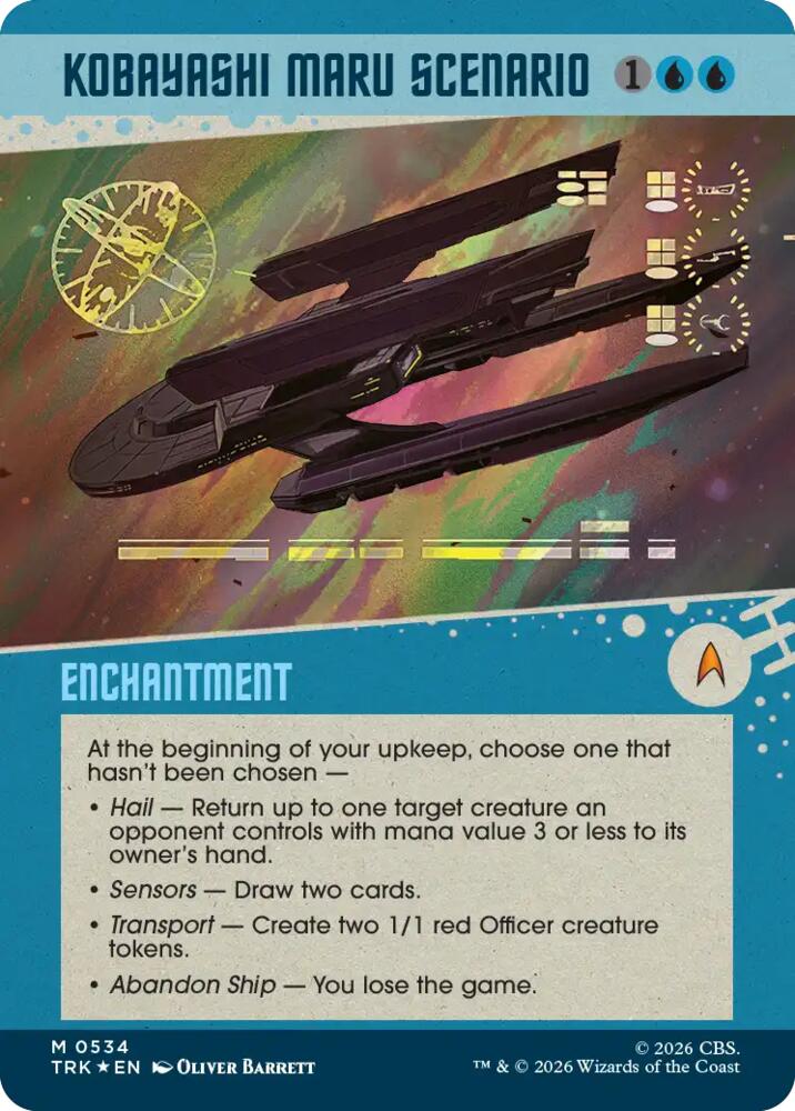 Kobayashi Maru Scenario (Showcase) (Surge Foil) (534) (TRK)