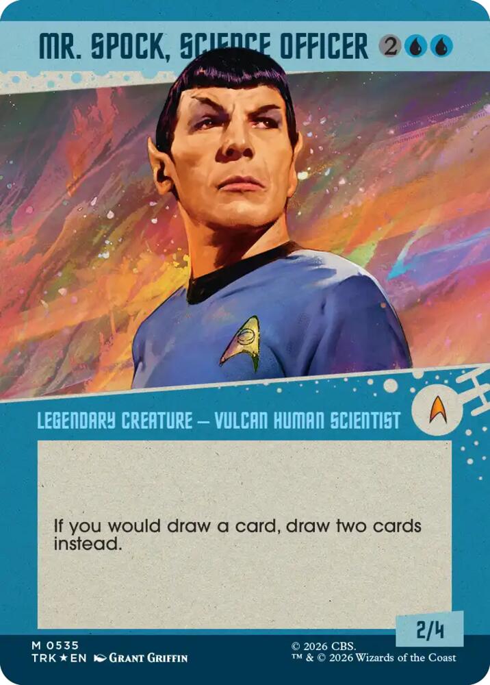 Mr. Spock, Science Officer (Borderless) (Surge Foil) (535) (TRK)