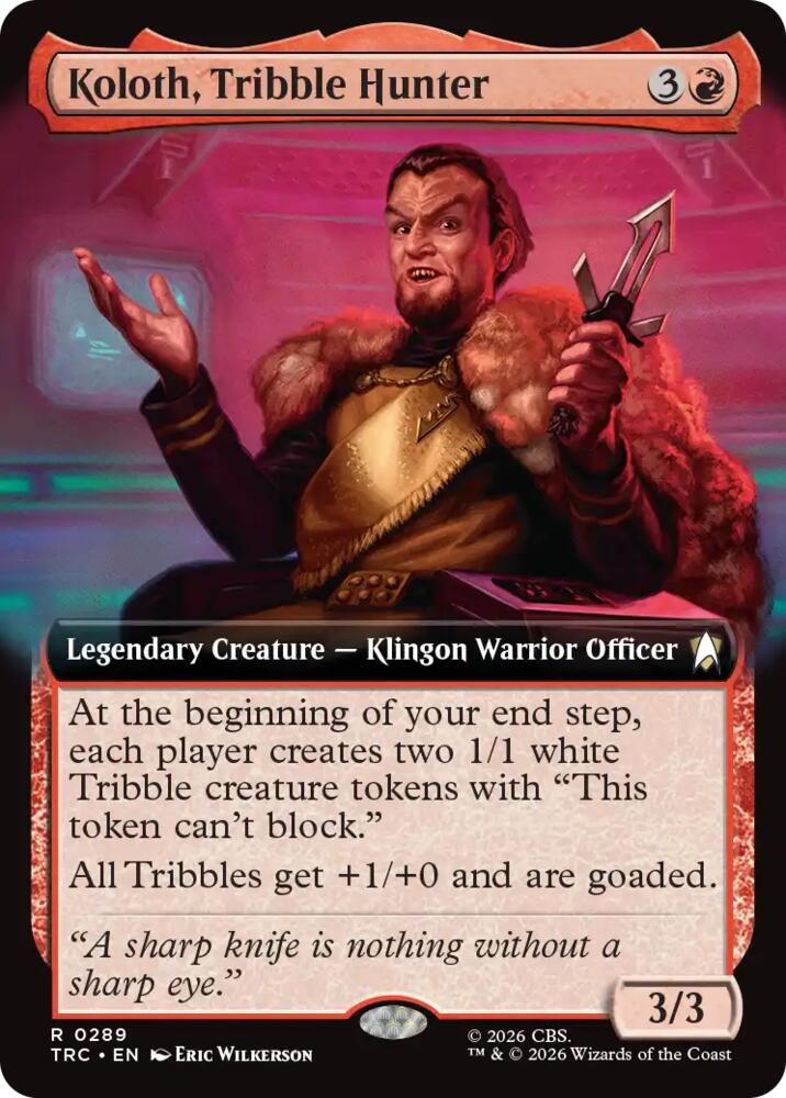 Koloth, Tribble Hunter (Extended Art) (289) (TRK)