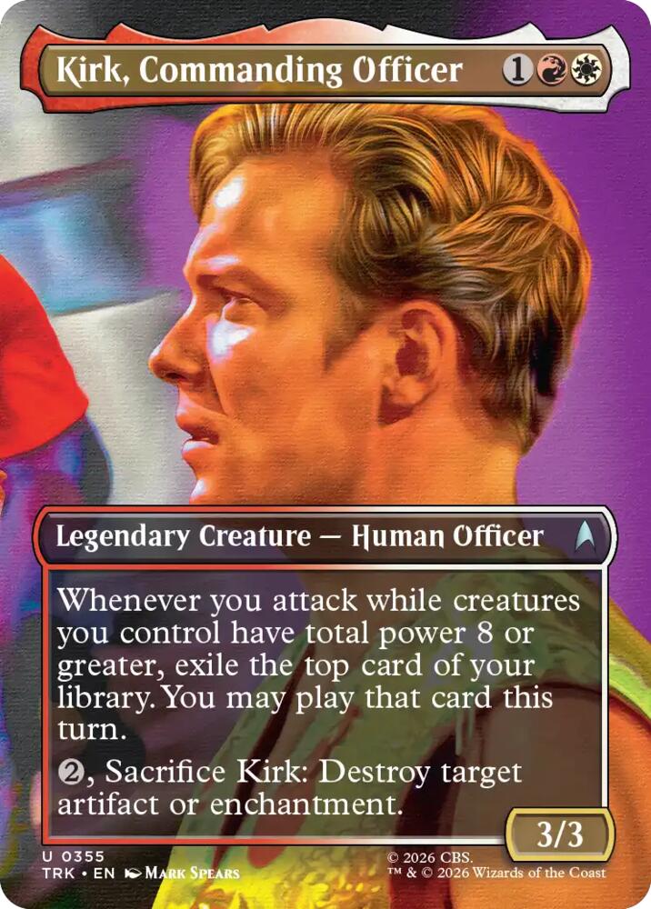 Kirk, Commanding Officer (Borderless) (355) (TRK)