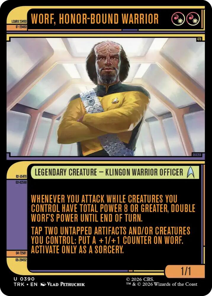 Worf, Honor-Bound Warrior (Showcase) (0390) (390) (TRK)