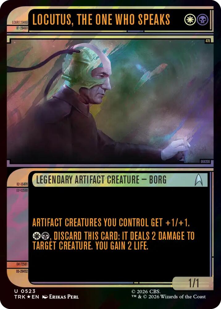 Locutus, the One Who Speaks (Showcase) (Surge Foil) (523) (TRK)