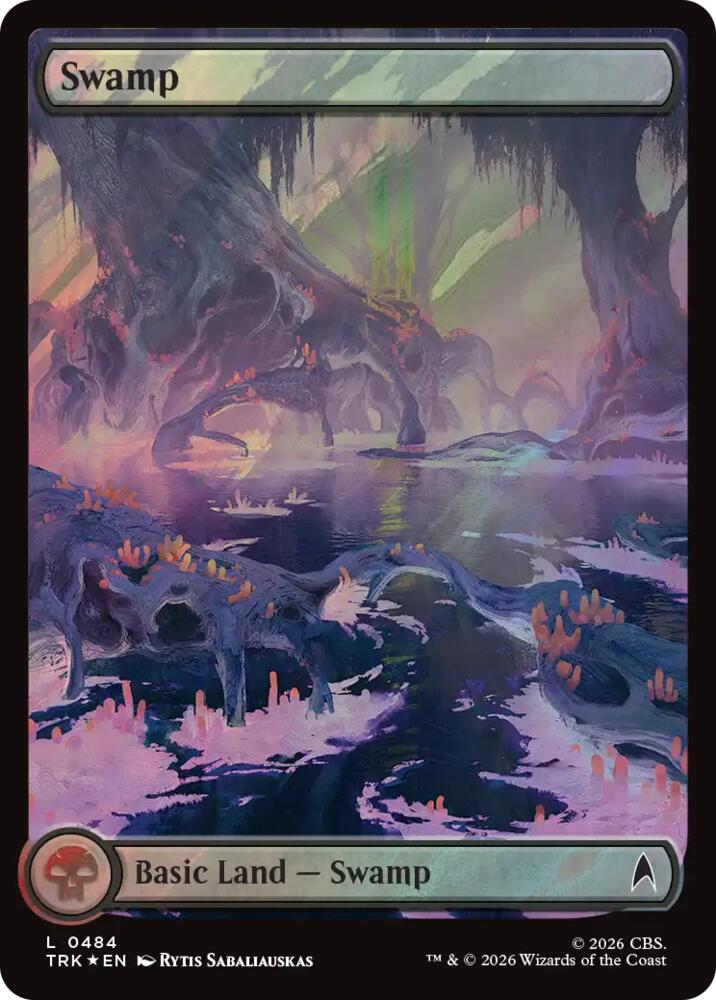 Swamp (0484) (Surge Foil) (484) (TRK)