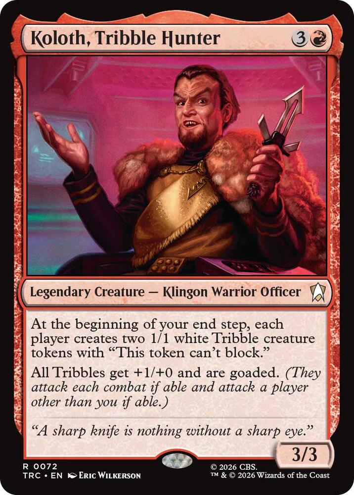 Koloth, Tribble Hunter (72) (TRC)