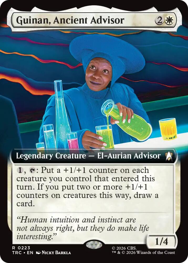 Guinan, Ancient Advisor (Extended Art) (223) (TRC)