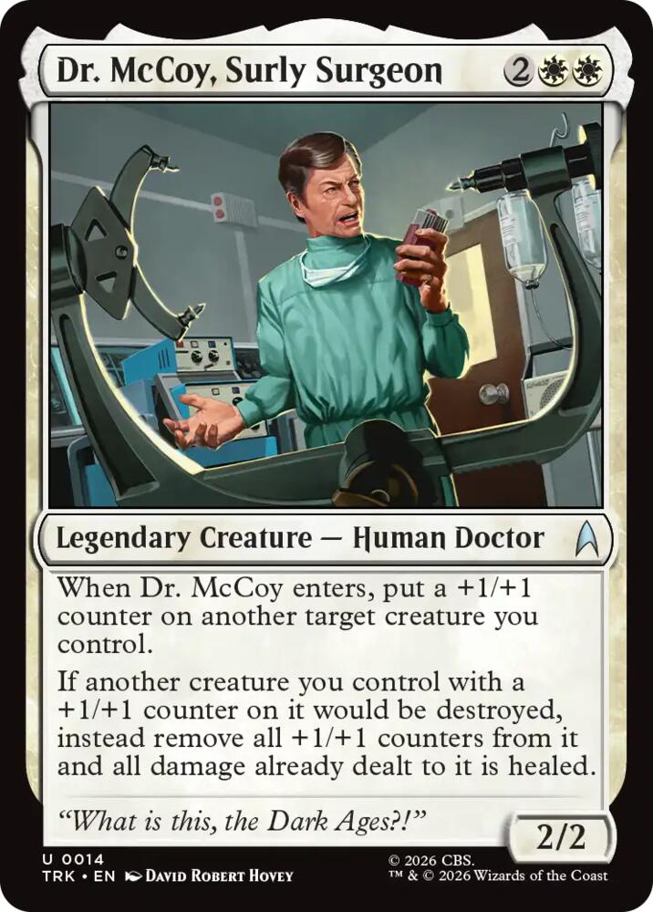 Dr. McCoy, Surly Surgeon (14) (TRK)