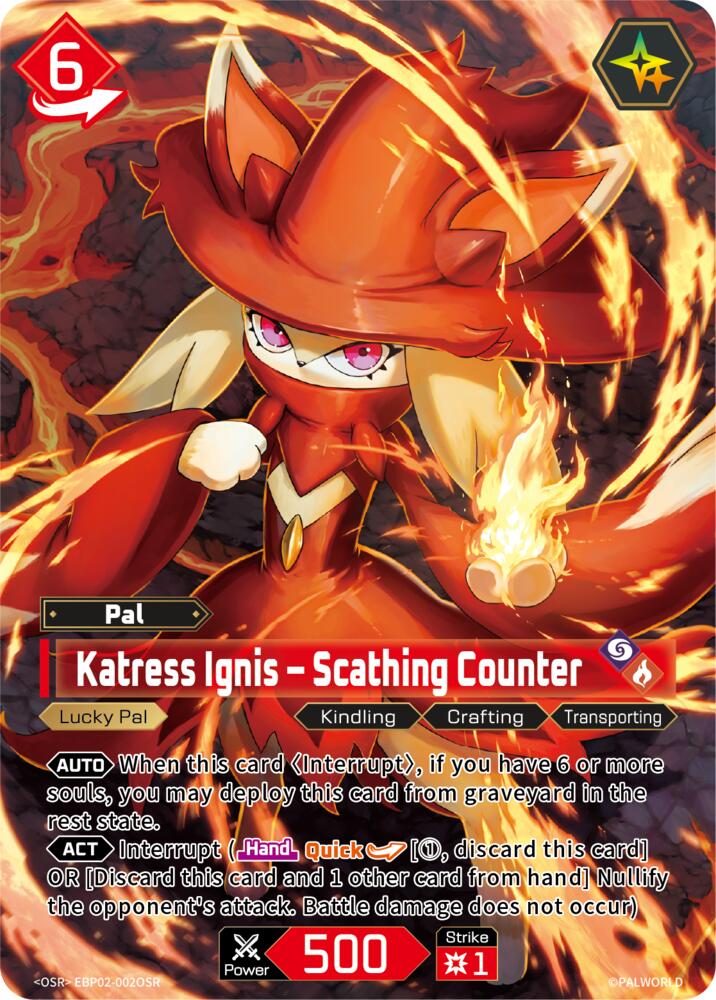 Katress Ignis - Scathing Counter (SR) (EBP02-002OSR) (BP02)