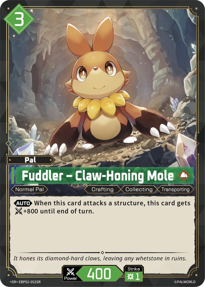 Fuddler - Claw-Honing Mole (SR) (EBP02-052SR) (BP02)