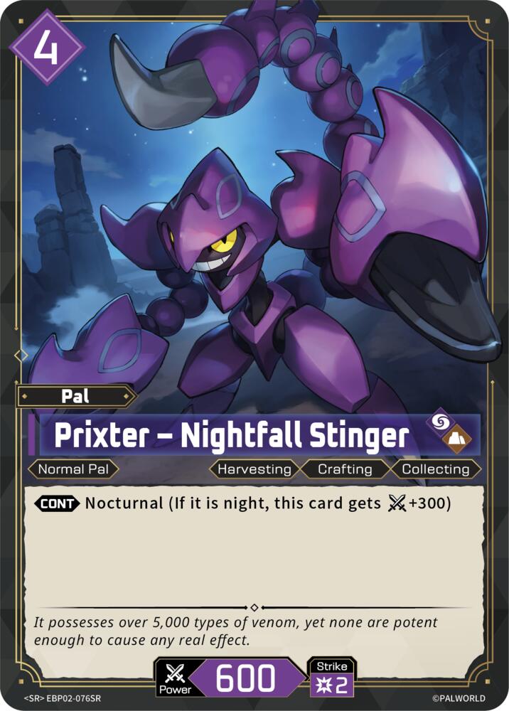 Prixter - Nightfall Stinger (SR) (EBP02-076SR) (BP02)