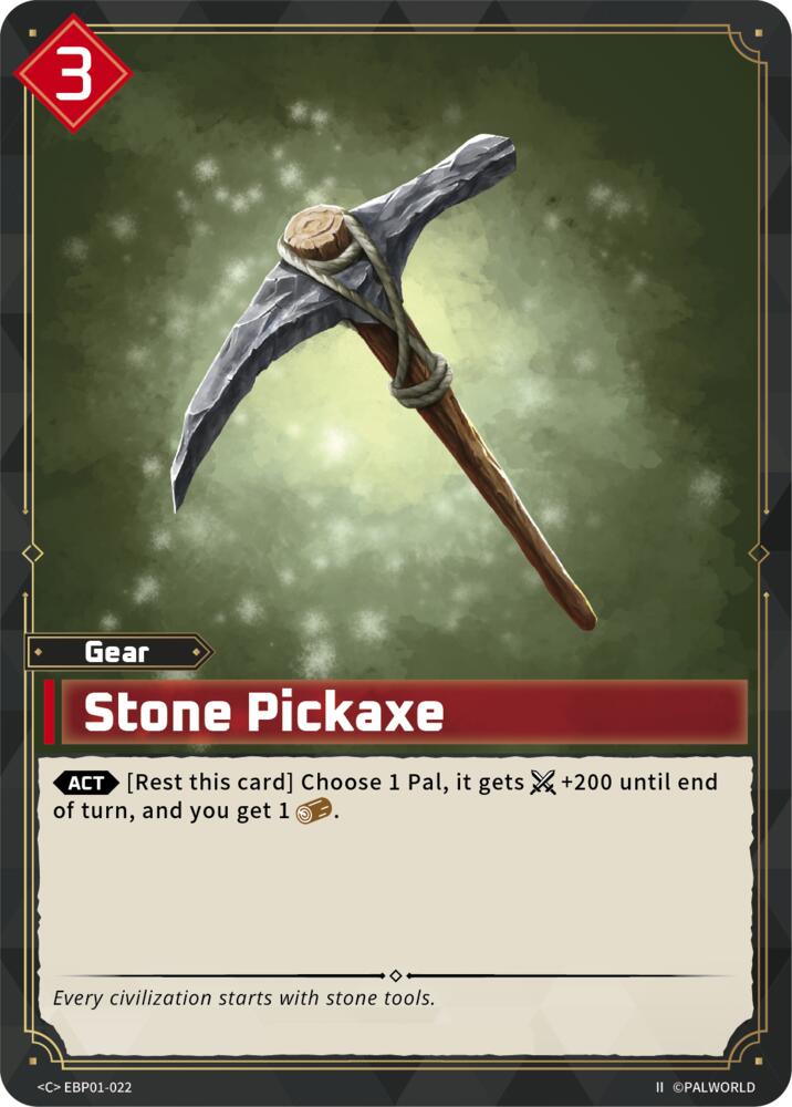 Stone Pickaxe (2nd Edition) (EBP01-022) (BP01)