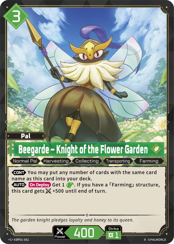 Beegarde - Knight of the Flower Garden (2nd Edition) (EBP01-061) (BP01)