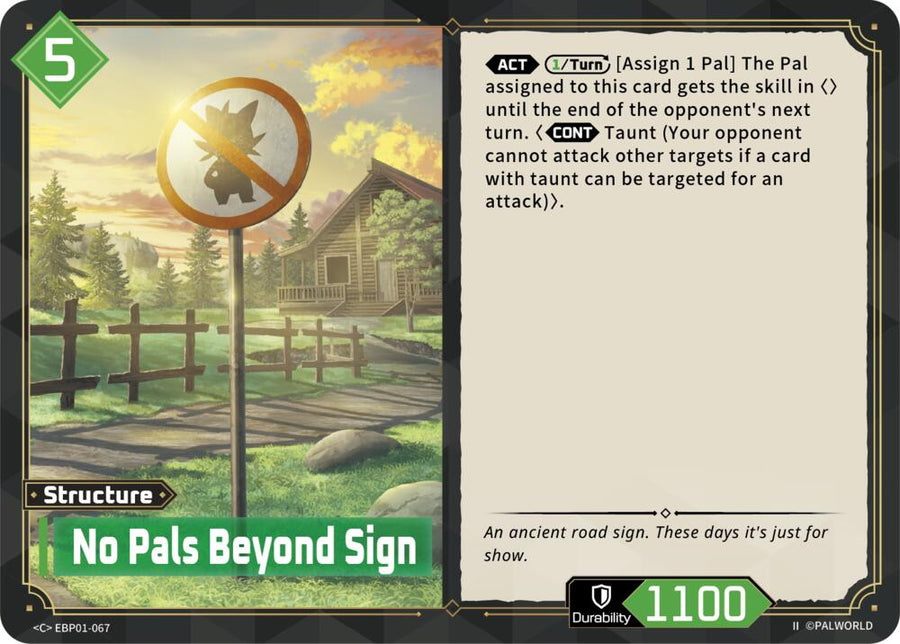 No Pals Beyond Sign (2nd Edition) (EBP01-067) (BP01)