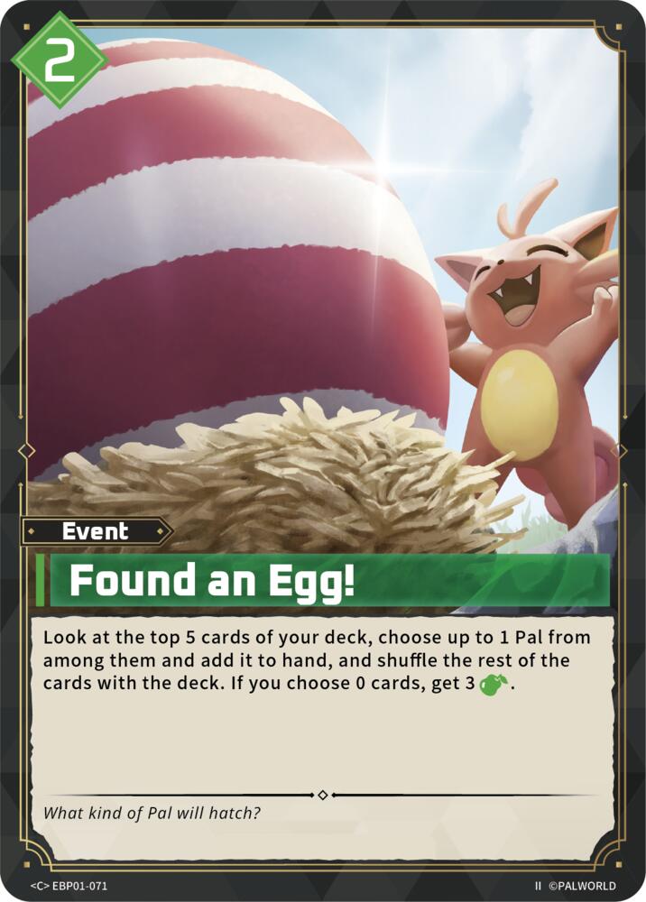 Found an Egg! (2nd Edition) (EBP01-071) (BP01)