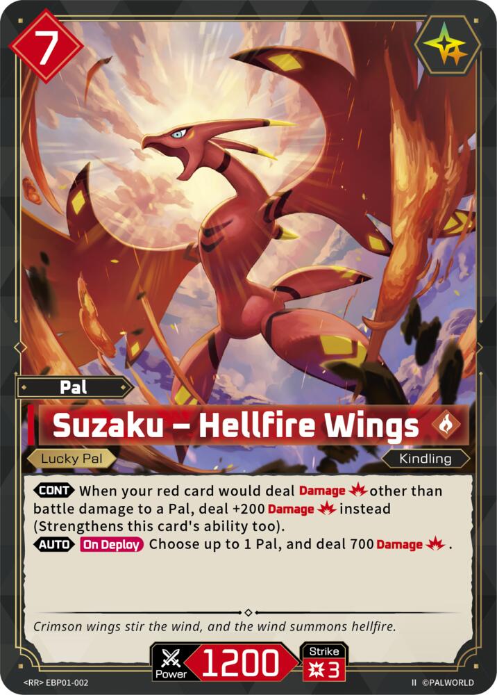 Suzaku - Hellfire Wings (2nd Edition) (EBP01-002) (BP01)