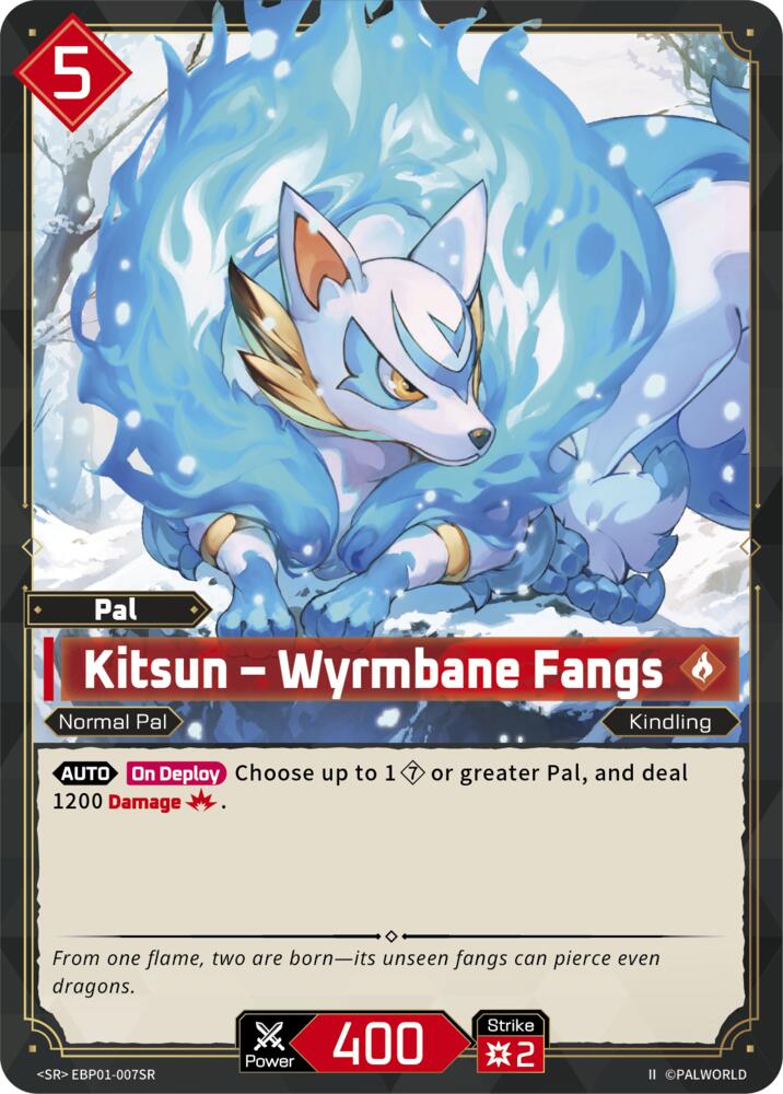Kitsun - Wyrmbane Fangs (SR) (2nd Edition) (EBP01-007SR) (BP01)