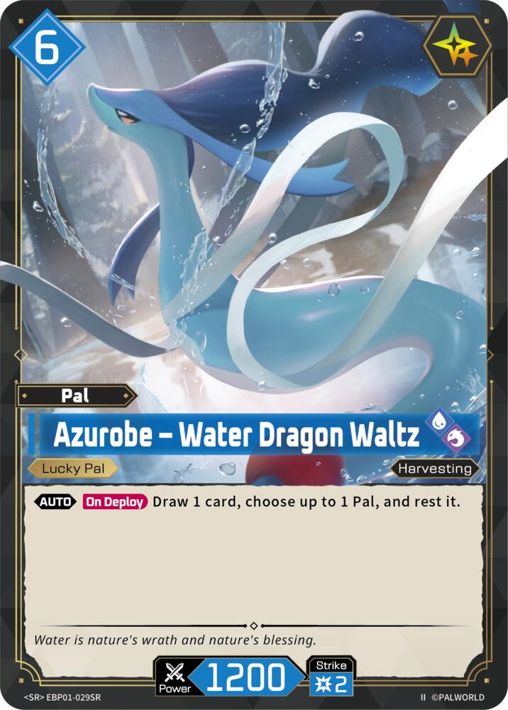 Azurobe - Water Dragon Waltz (SR) (2nd Edition) (EBP01-029SR) (BP01)